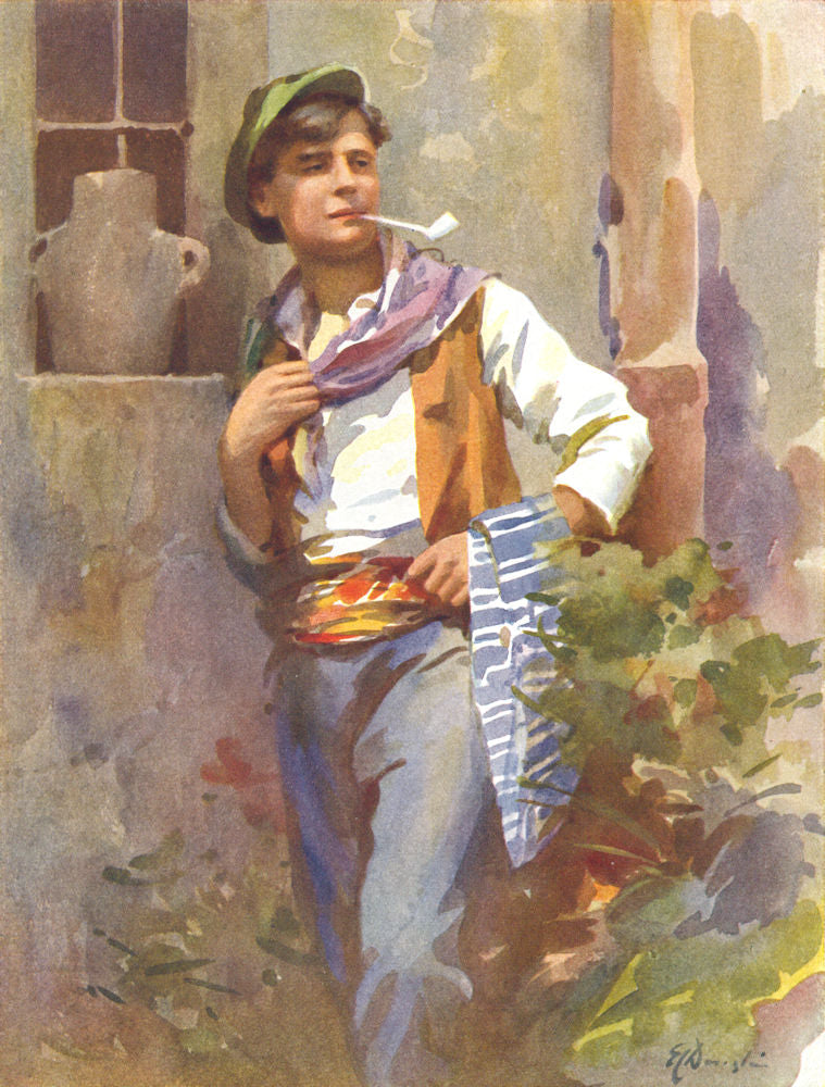 MALTA. The village Beau (Dingli) 1927 old vintage print picture